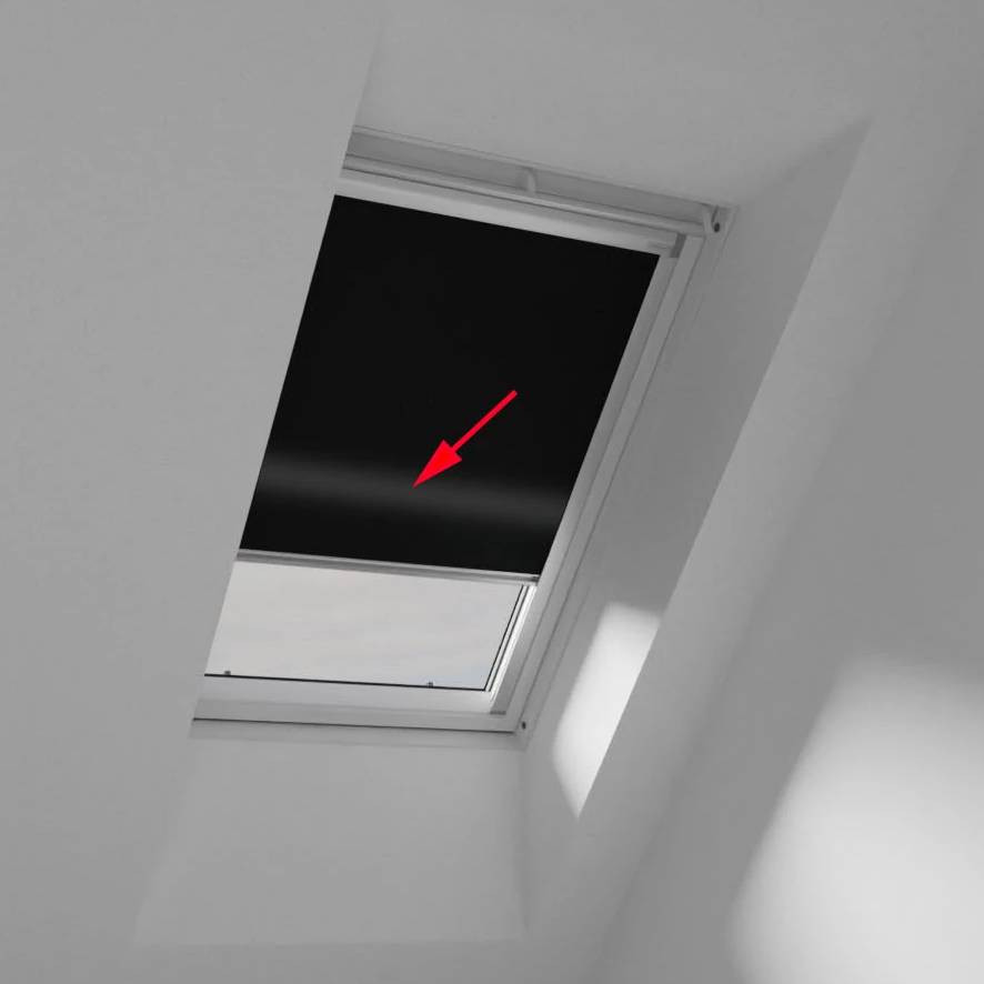 Rückseite für Dachfenster-Verdunkelungsrollo