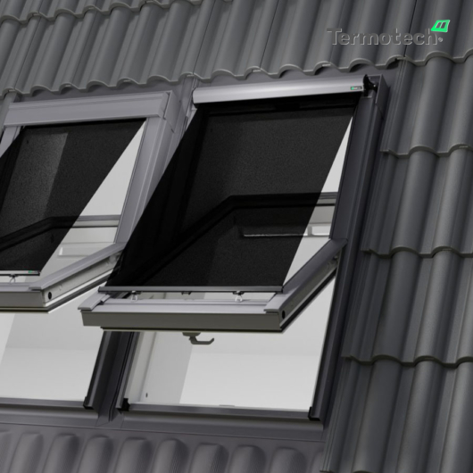 TERMOTECH V25 Hitzeschutz-Markise für DAKEA  / DAKSTRA  / ROOFLITE Dachfenster